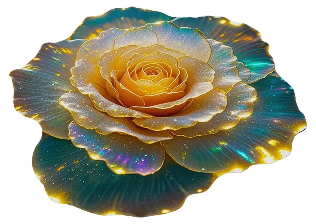 3D-Blumen-Fußmatte, saugfähig, rutschfest, mit Blumenmuster, ideal für Wohnzimmer, Schlafzimmer, Eingangsbereich und Küche