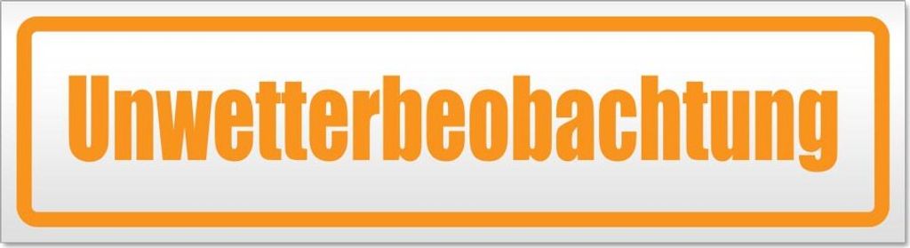 Unwetterbeobachtung Magnetschild Schild magnetisch