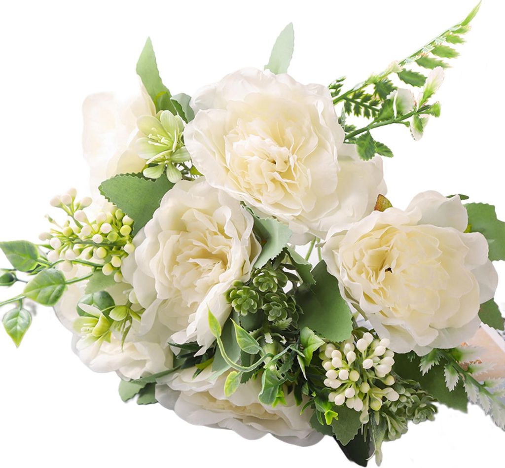 1 Bündel Künstliche Blume Keine Bewässerung Nicht Verwelkt 5 Gabeln Simulation Kamelie Bouquet Hochzeit Dekoration Wohnkultur