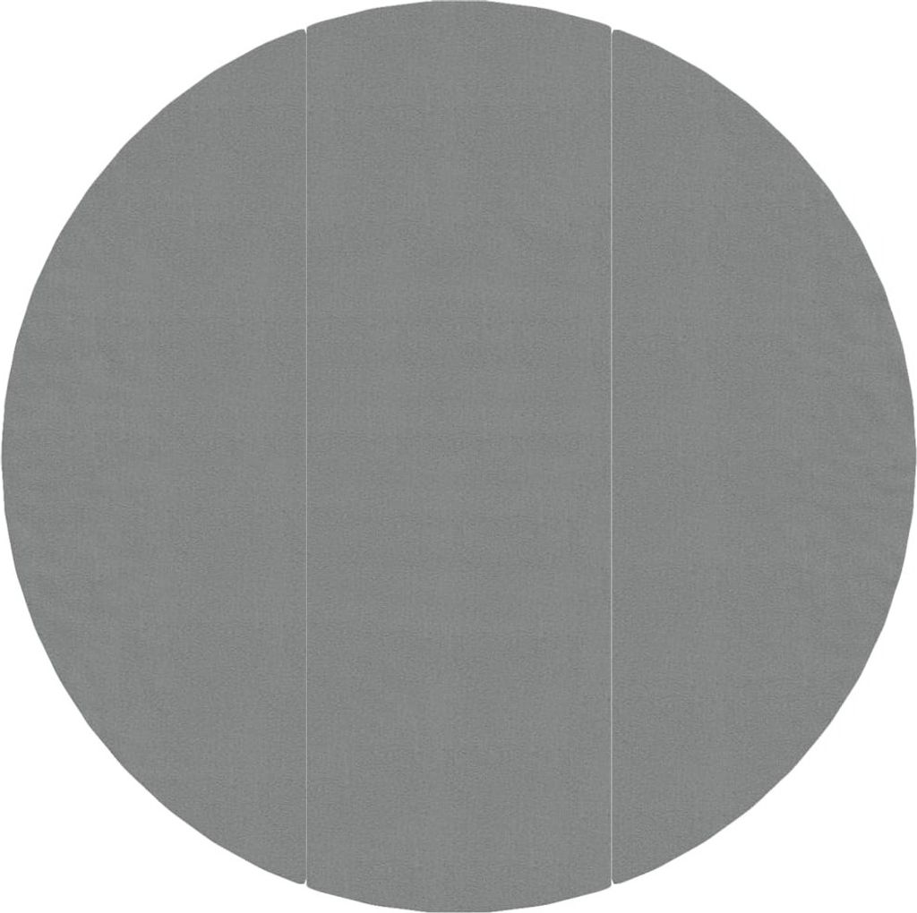 vidaXL Pool-Bodentuch Hellgrau Ø396 cm Polyester Geotextil