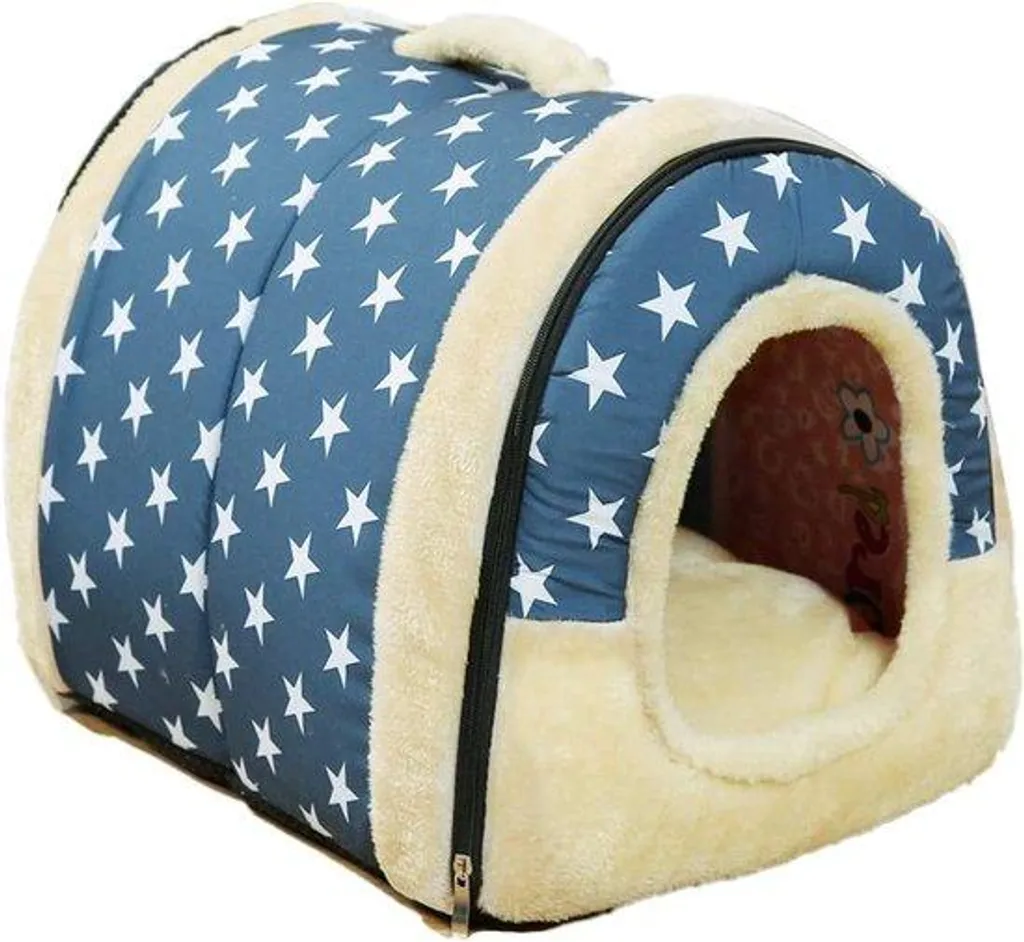 Panier pour chat confortable et portable - Mini maison d'hiver douillette