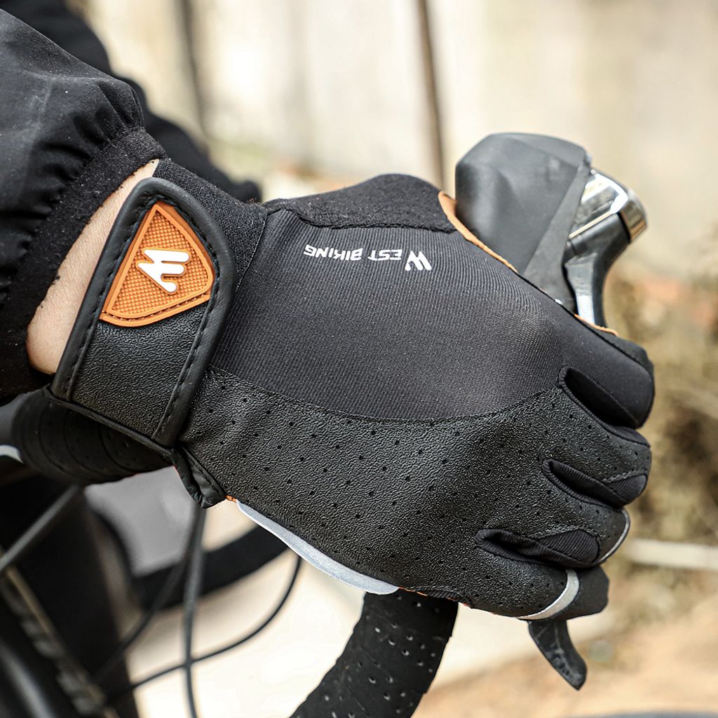 WEST BIKING Fahrradhandschuhe Rutschfeste atmungsaktive Maenner Anti-Schock Outdoor Sport MTB Fahrrad Motorradhandschuhe