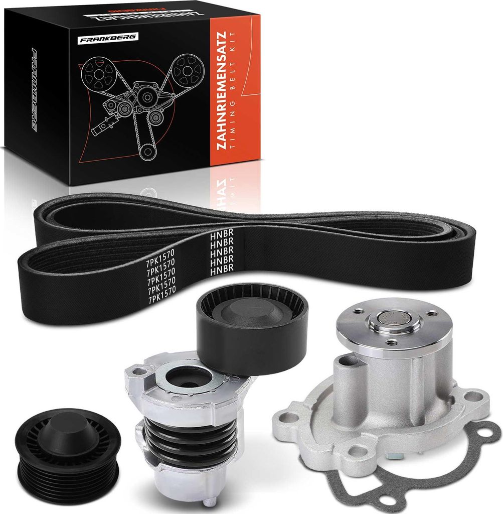 Frankberg 1x Keilrippenriemensatz Wasserpumpe für Dacia Sandero 2 Renault Captur I Nissan Qashqai 2