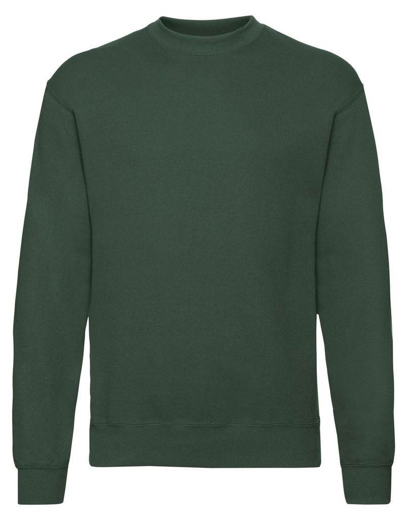 Fruit of the Loom - "Classic" Sweatshirt für Herren angesetzte Ärmel FK2731 (S) (Flaschengrün)