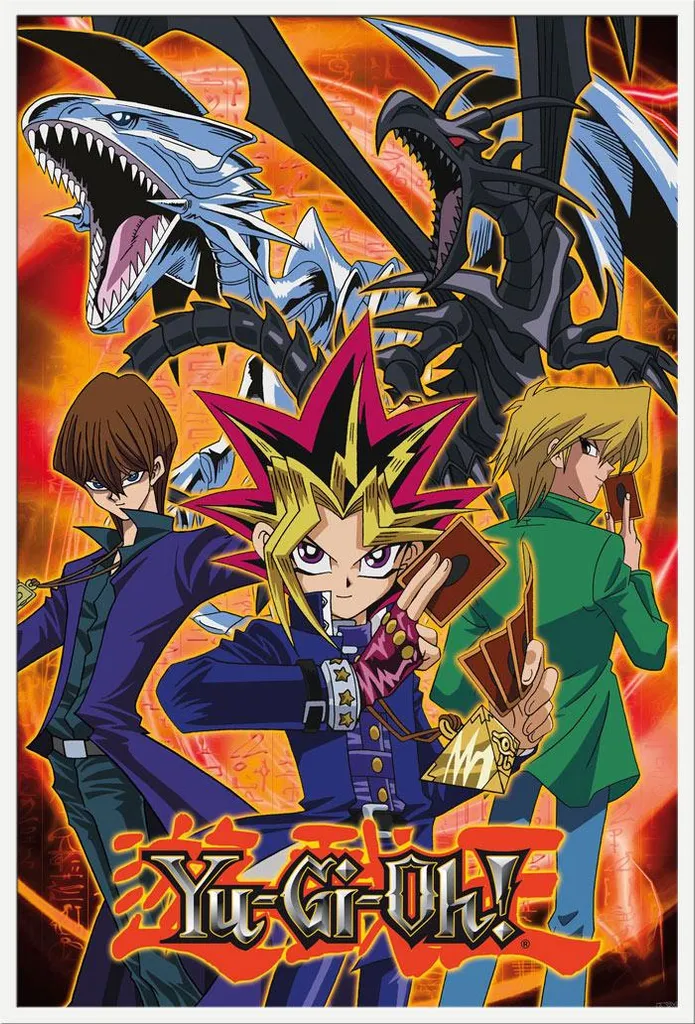 Affiche Yu-Gi-Oh! King of Duels avec Cadre Shinsuke Blanc 61x91,5 cm