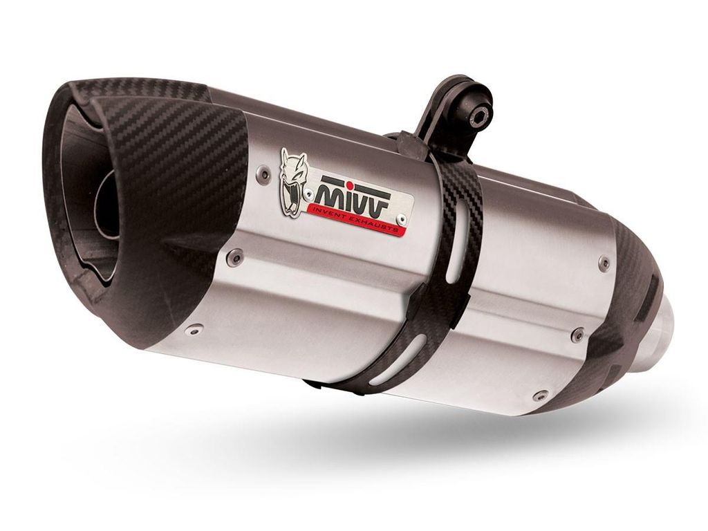 MIVV Slip-On Doppel-Auspuff homologiert Edelstahl für KAWASAKI Z 1000 SX/Ninja 1000 SX