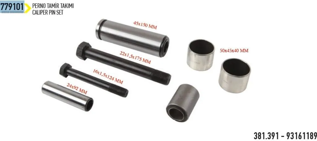 Kit réparation étrier Iveco EuroCargo pour maintenance freins 779101