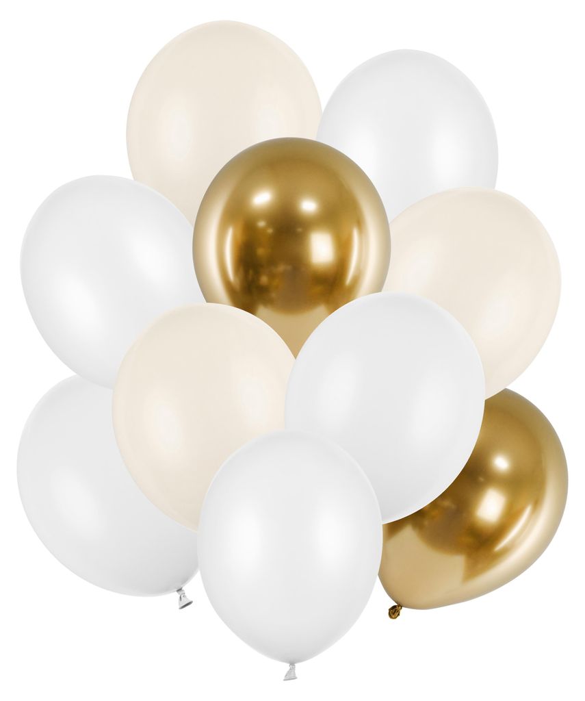 Set mit Latexballons, Farbmix, 30 cm, 10 Stück Produktbild 