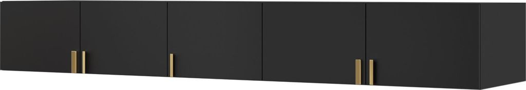 Aufsatz für Schrank Napoli 5D 250 Schwarz (schwarzer oder goldener Griff)