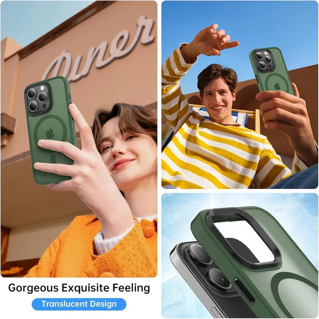 GONEZ Custodia magnetica per iPhone 15 Pro, compatibile con