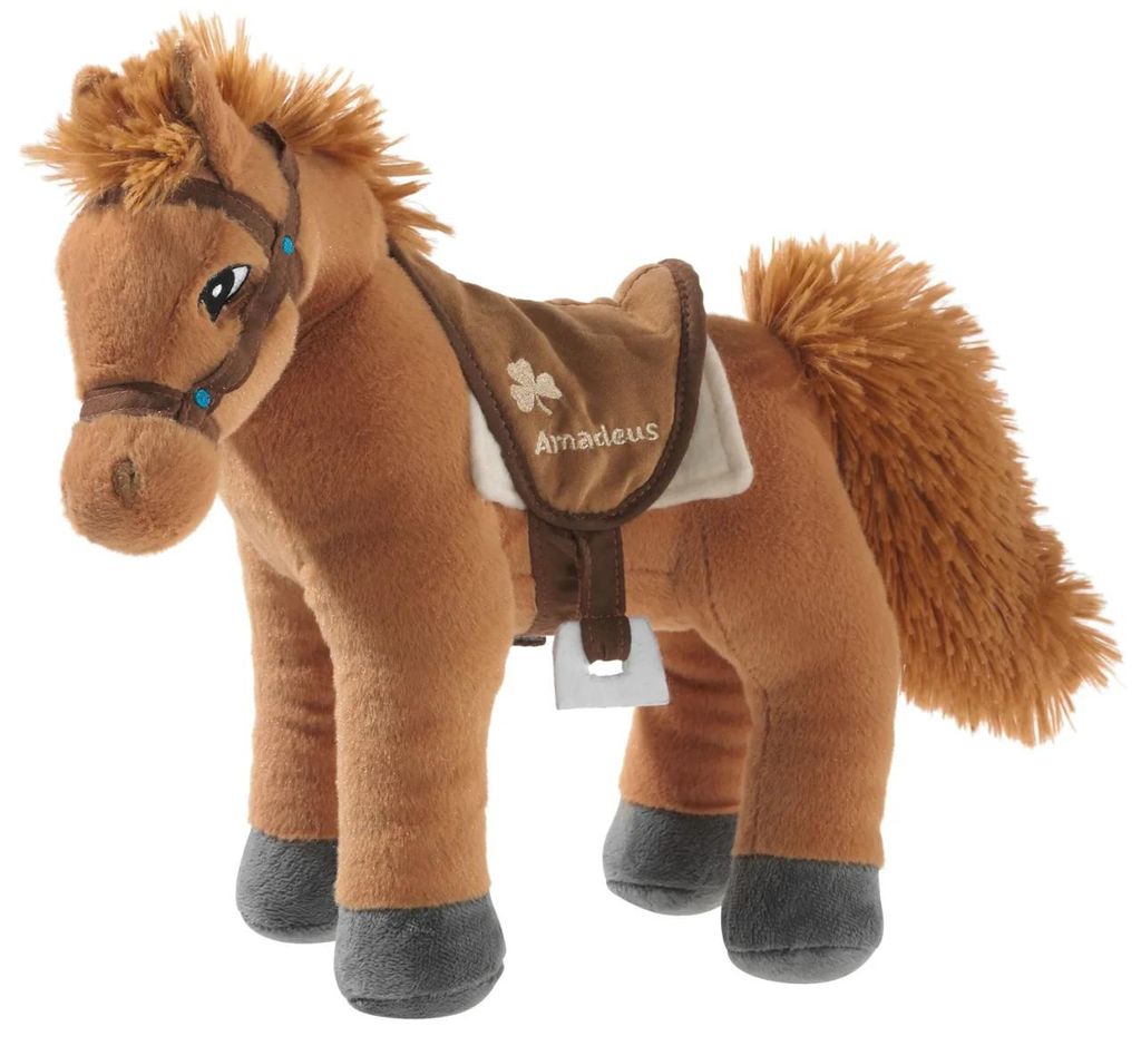Bibi en Tina, pluche paard Amadeus, staand, 30 cm Productafbeelding 