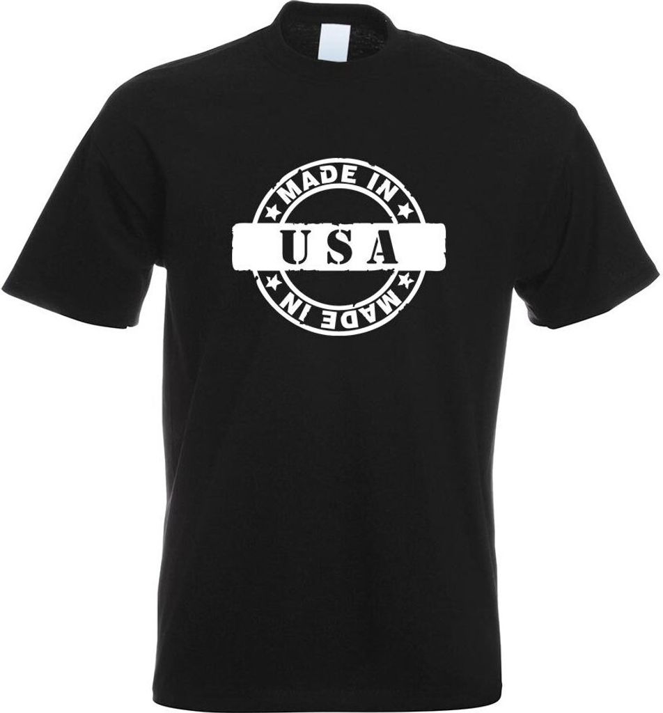Kiwistar - T-Shirt - schwarz - USA Motiv Bedruckt Funshirt Design Print - mit Motiv Bedruckt - Funshirt Design - Sport - Freizeit - Herren - M