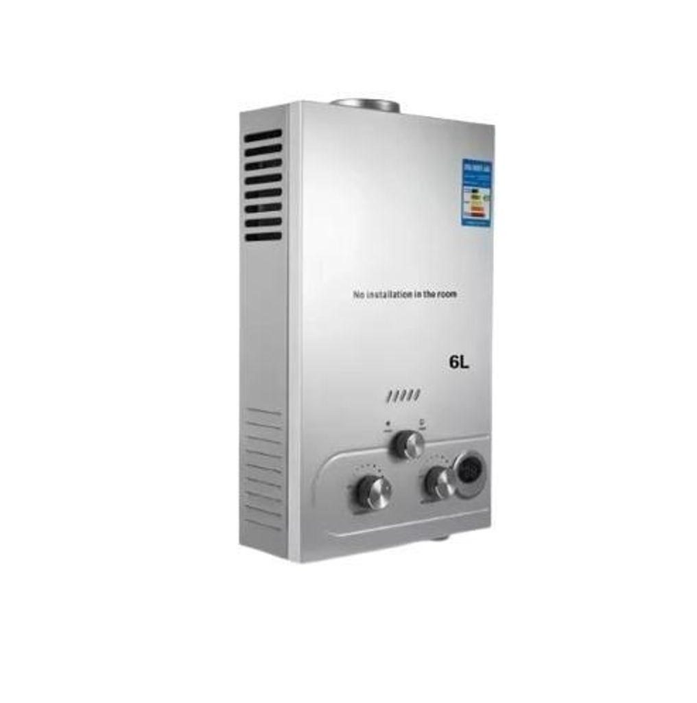 Gas-Warmwasserbereiter 6 l, Durchlauferhitzer ohne Speicher Produktbild 