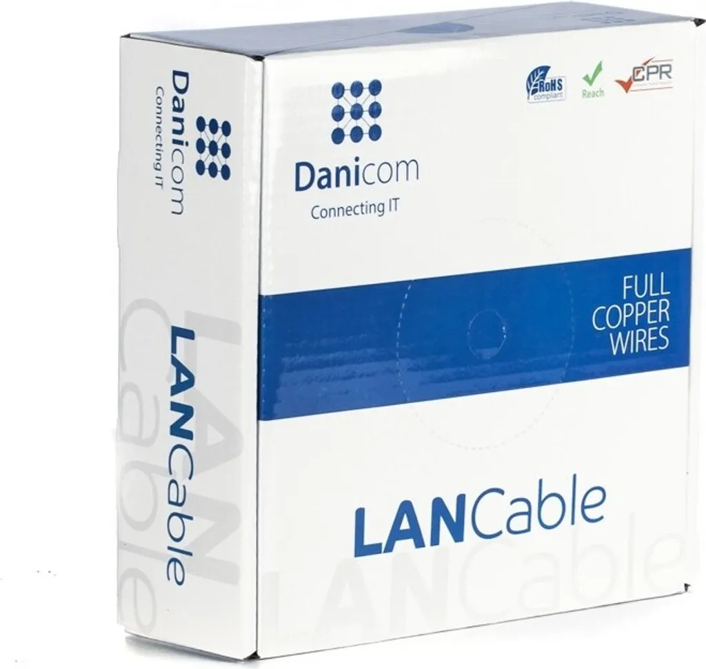Bobina Cavo Rete Danicom Cat5E UTP 100m | Infrastruttura LAN Aziendale