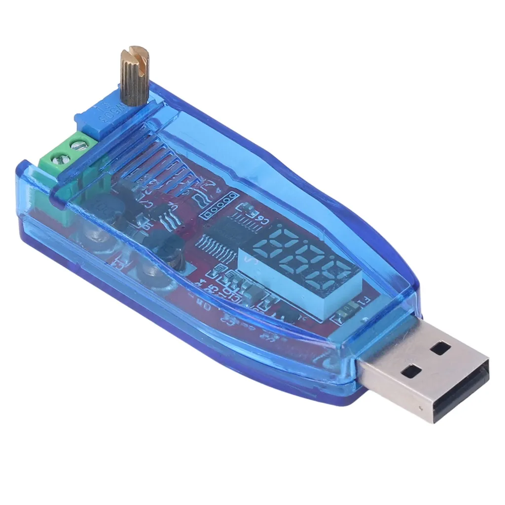 Modulo Alimentazione USB Regolabile - Convertitore DC-DC Buck Boost - 7