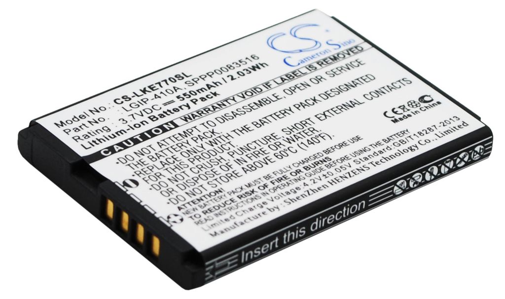 TECHTEK Baterie kompatibilní s [LG] 278A, KE770, KF500, Obrázek produktu 