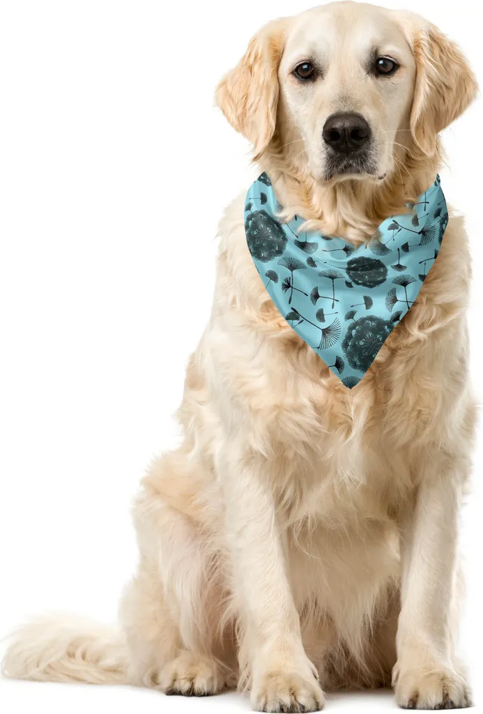 Bandana Pet ABAKUHAUS Dente di Leone Verde Acqua 55x55cm Shop