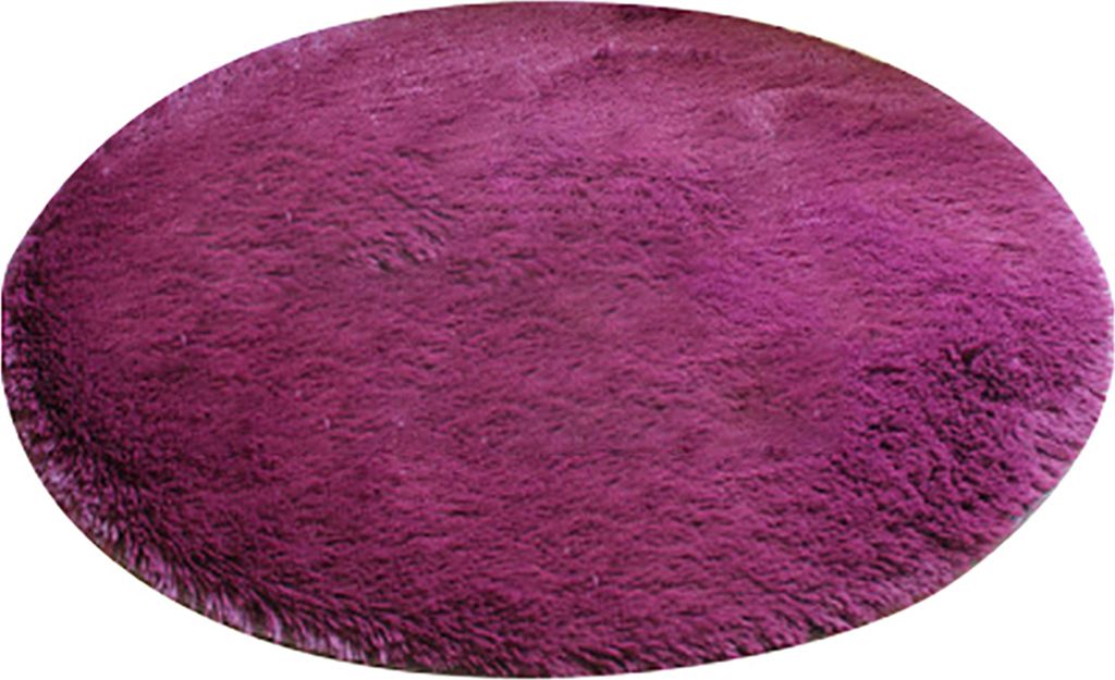 40 cm rundes Badezimmer Schlafzimmer Koralle Fleece weiches nicht rutsches Bodenmatte Teppich Wohnkultur-Weinrot