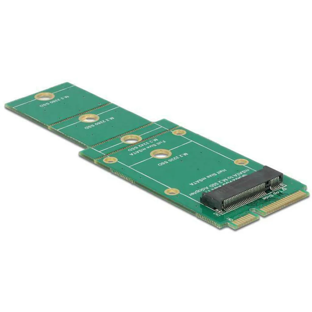 Adaptateur M.2 NGFF vers mSATA DeLOCK carte contrôleur de mémoire