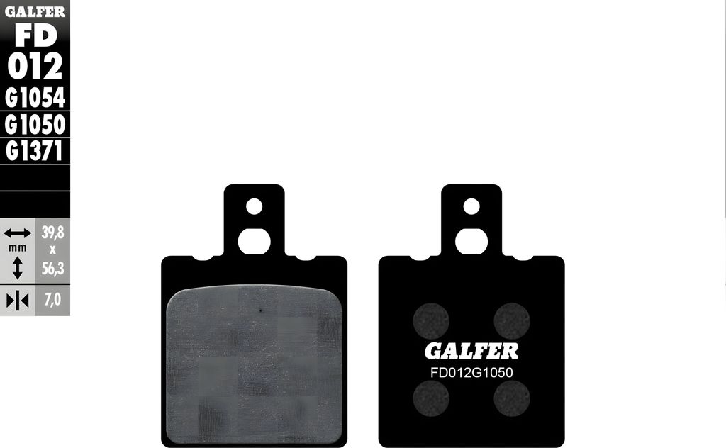 Bremsbeläge Galfer FD012G1050 Semi-Metall SCOOTER hinten für Aprilia AF 1 Replica Europa, Cagiva Mito EV SP525 Gilera KK KZ MX XR2 Red Rose AE Pl...