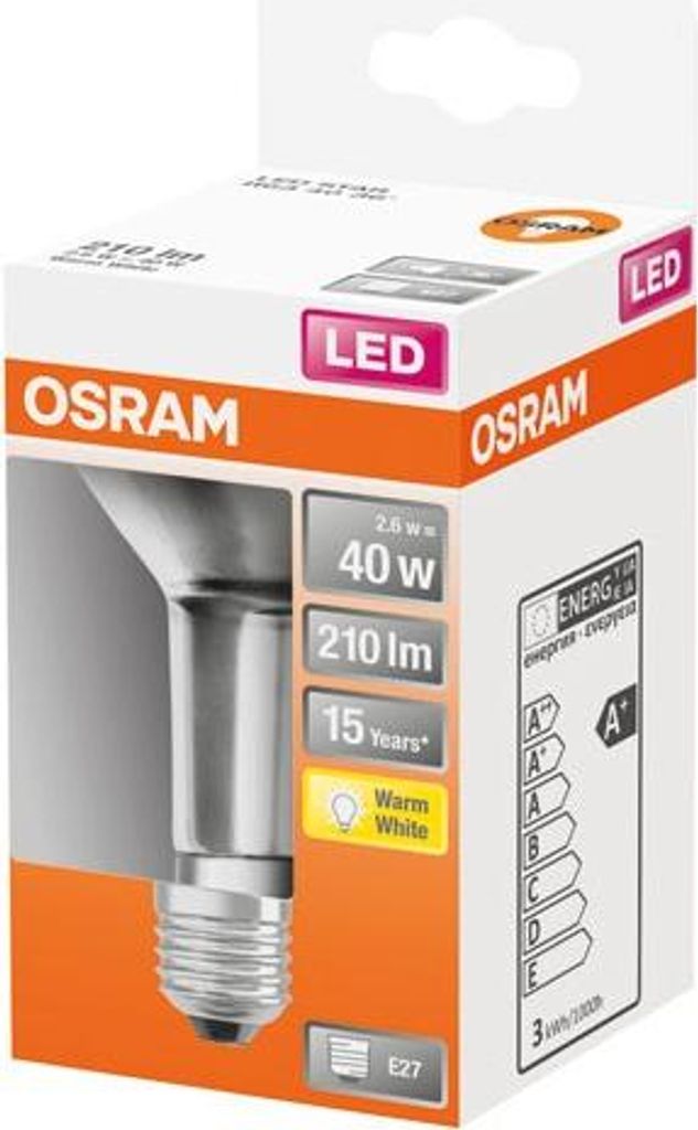 OSRAM 4058075125964 OSRAM LED-Lampe LED STAR R63 40 E27 2,6 Image du produit 
