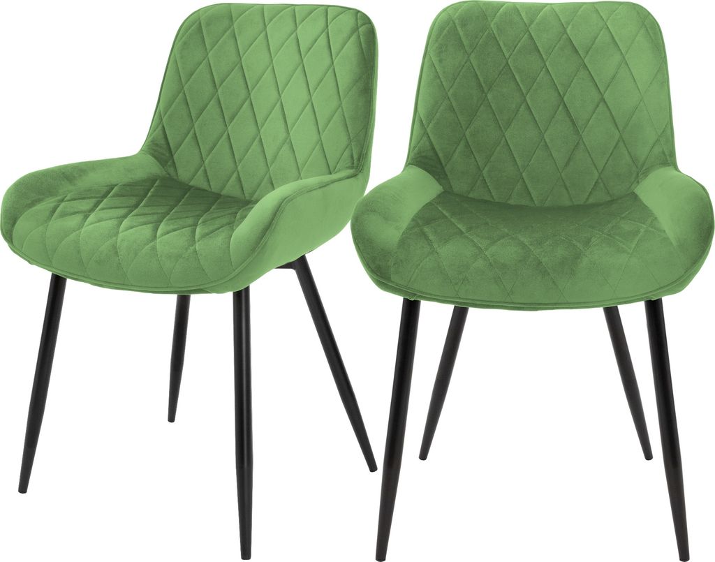 ML-Design 2er Set Esszimmerstühle mit Rücken- und Produktbild 