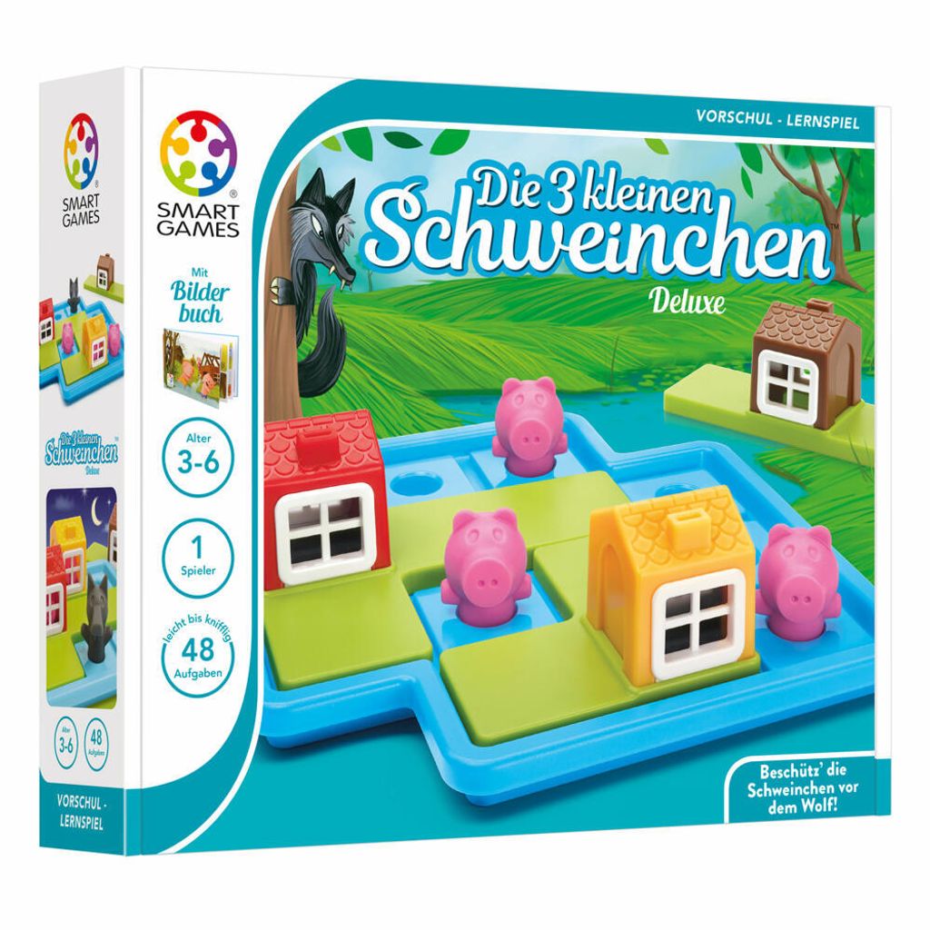 Smart Games Märchenspiele Die 3 kleinen Schweinchen, Immagine del prodotto 