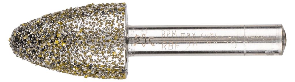 PFERD TOOLS Diamant-Schleifstift Rundbogen 20x30x8 mm D852 zum Schleifen von Grau-und Sphäroguss