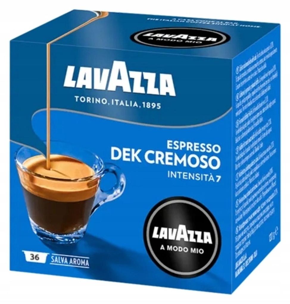 Lavazza Dek Cremoso, Kaffeekapsel, Cafe crema, Medium Produktbild 