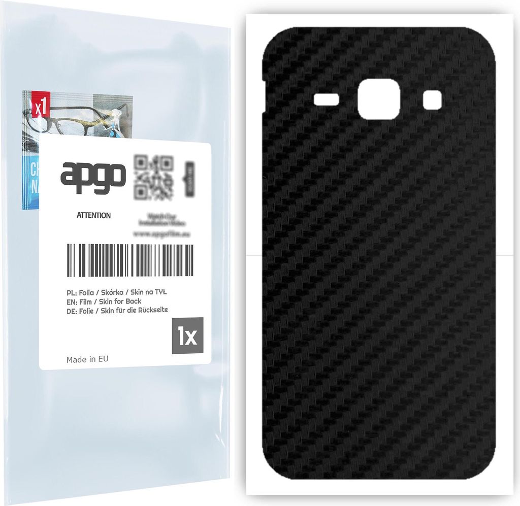 apgo Rückseite Schutzfolie für Samsung Galaxy J1 (2016) -  Produktbild 