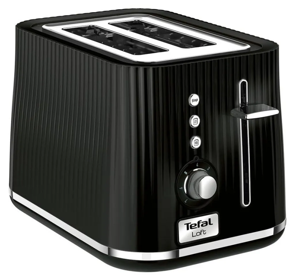 Grille-pain TEFAL Loft Noir pour des tartines croustillantes chaque matin