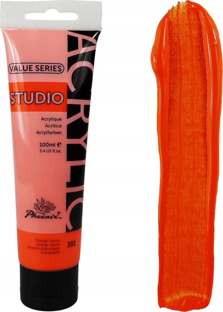 Künstler Orange-Gelb-Acrylfarbe Phoenix 301 Orange-Gelb100ml