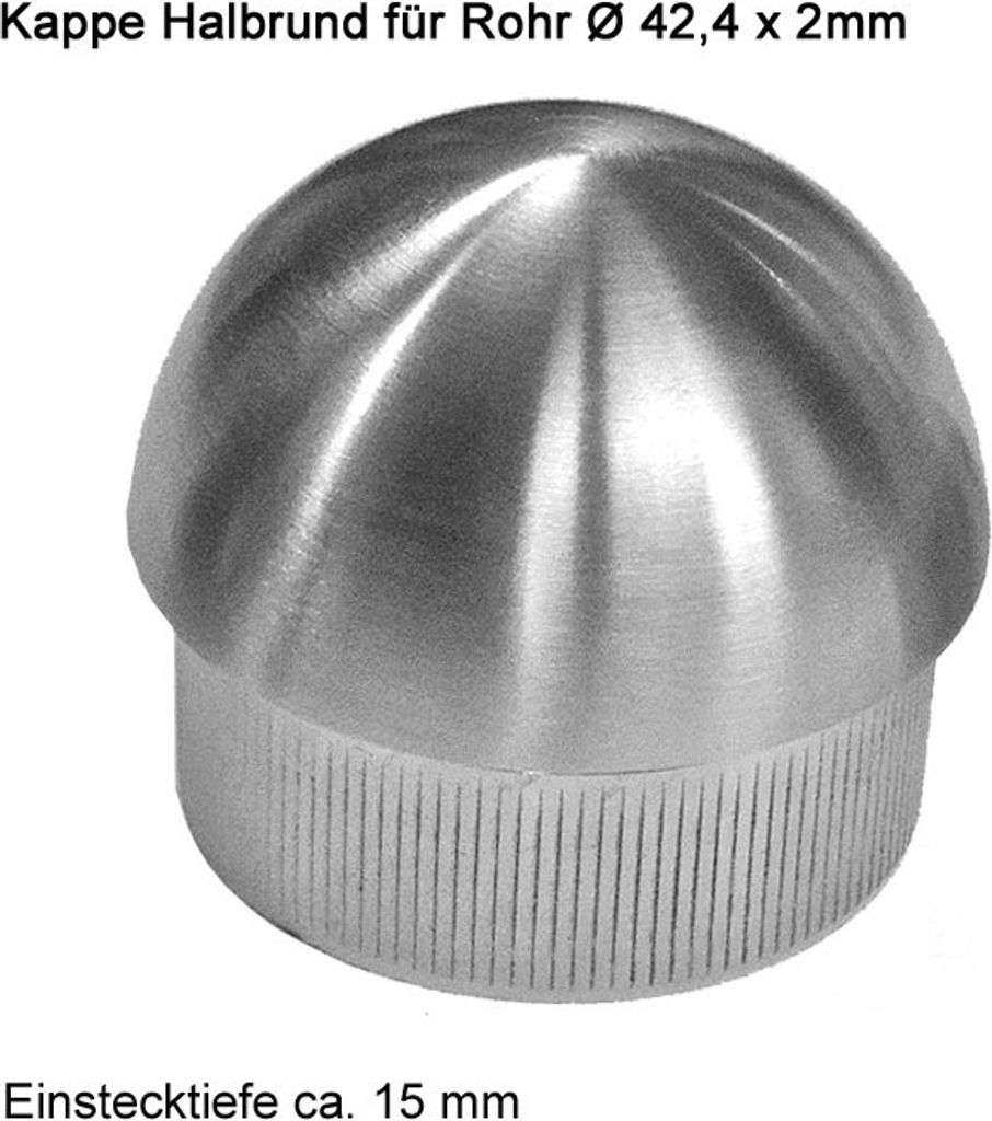 Edelstahl Geländer Handlauf Wand Träger Haltegriff Ø42,4 x 2 mm Einzelteile V2A