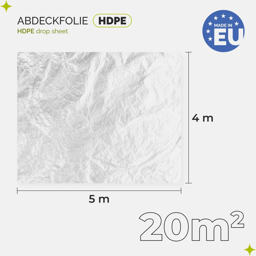 Bâche de protection pour meubles et sols 4x5m lot de 48 unités