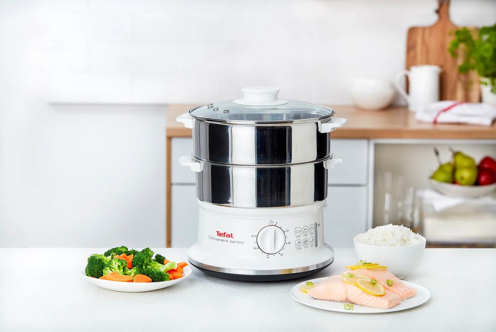 Tefal VC1451 - Dampfgarer - edelstahl/weiß Produktbild 17