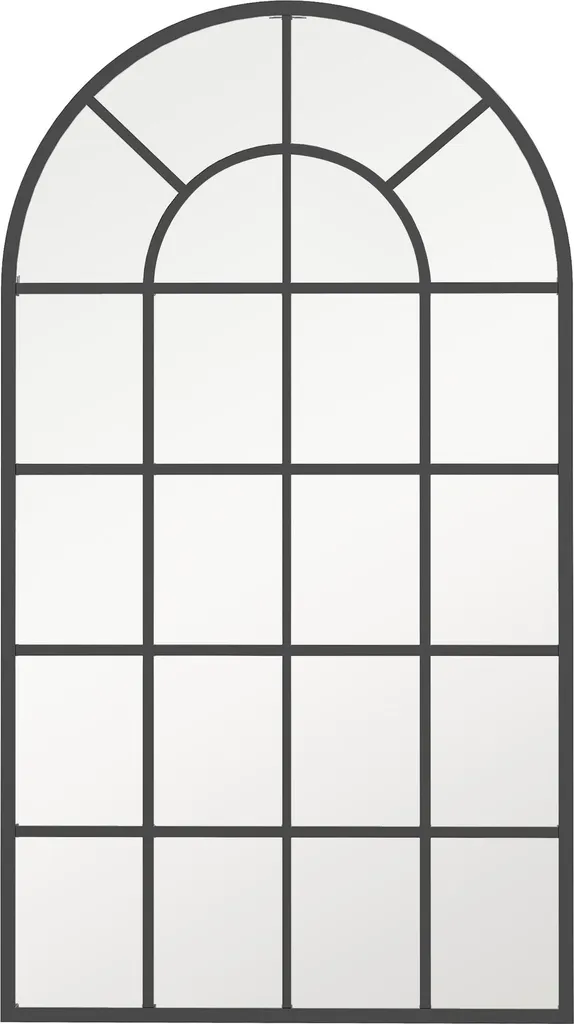 Miroir Mural Noir 110x62 cm pour Agrandir l'Espace et Illuminer le Salon
