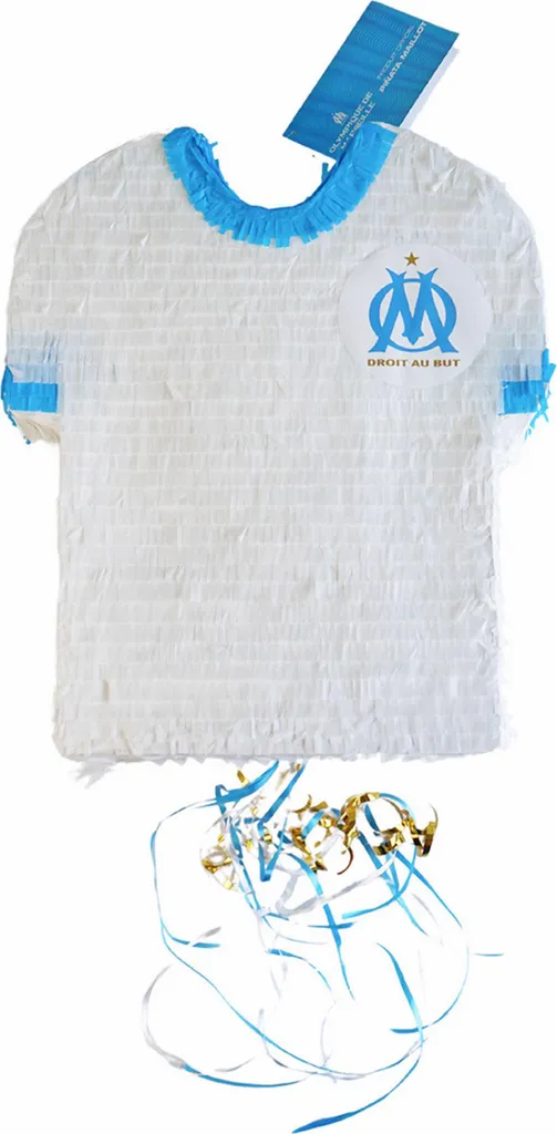 Pinata de Fête Maillot Olympique de Marseille pour Anniversaire Foot