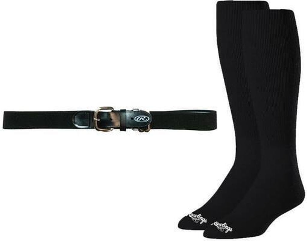 Rawlings Baseball Belt & Sock Combo M Black Baseball/Softball Artikel