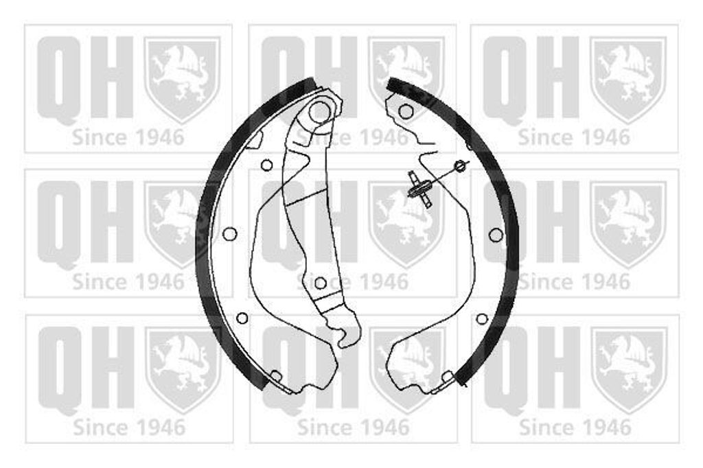 QUINTON HAZELL Bremsbackensatz Trommelbremse Hinten für OPEL Kadett E CC (T85) 200mm BS709
