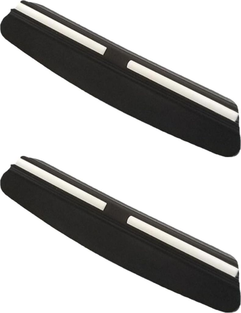 Allecto Plus - Set von 2 schwarzen Schleifhilfen für Messer - Professioneller manueller Messerschleifer - 100 mm Messerschleifführung - Schleifhi...