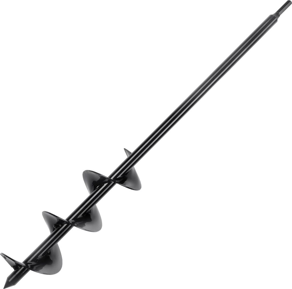VEVOR Schneckenbohrer zum Pflanzen, 3 x 24 Zoll Garten-Schlangenbohrer, Spiralbohrer zum Pflanzen von Blumenzwiebeln und zum Graben von Löchern, B...