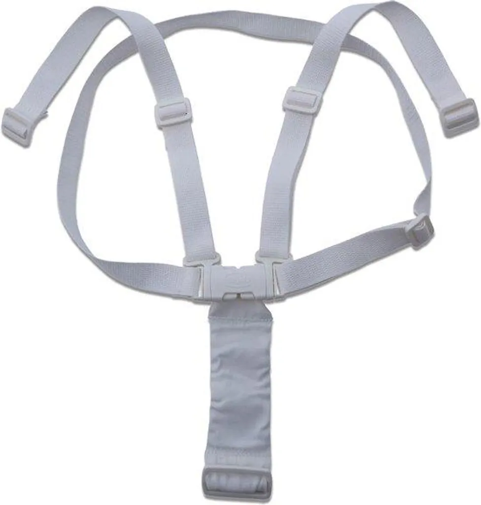 Ceinture de sécurité pour poussette et chaise haute 5 points blanc