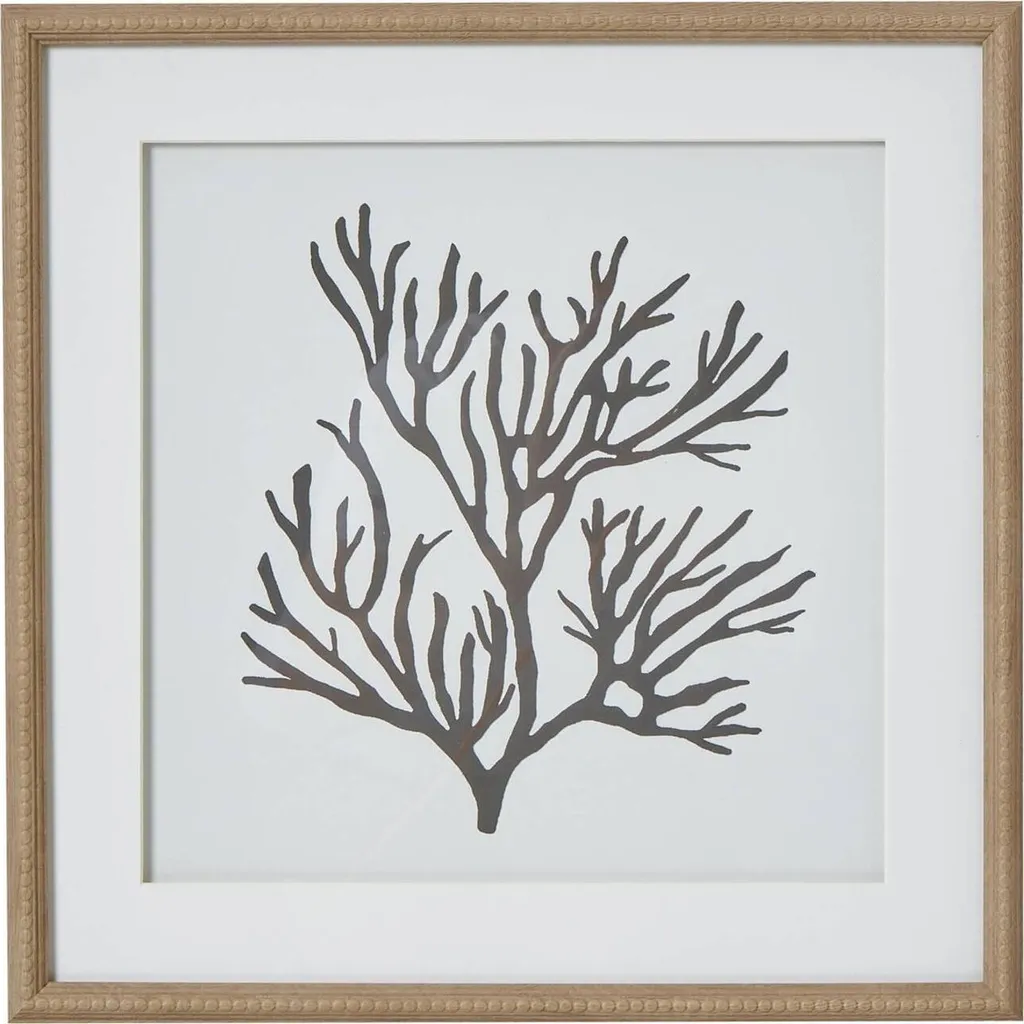 Cadre décoratif corail HI4876 Hill Interiors - Finition Marron Noir
