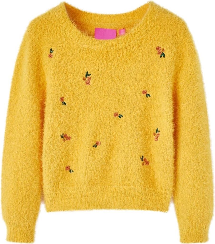 Cloris Designermöbel Kinderpullover Gestrickt Ocker 140 Produktbild 