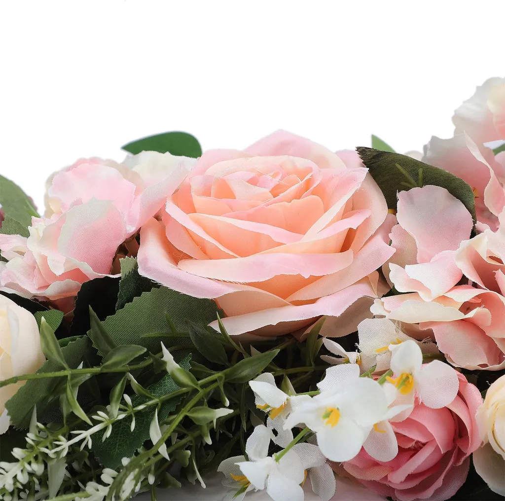 Rose artificielle 65cm pour dossier de chaise mariage en soie rose