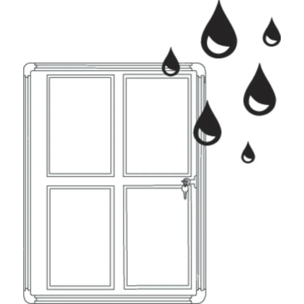 Vitrine d'affichage magnétique étanche avec cadre aluminium 4 x A4 - 10