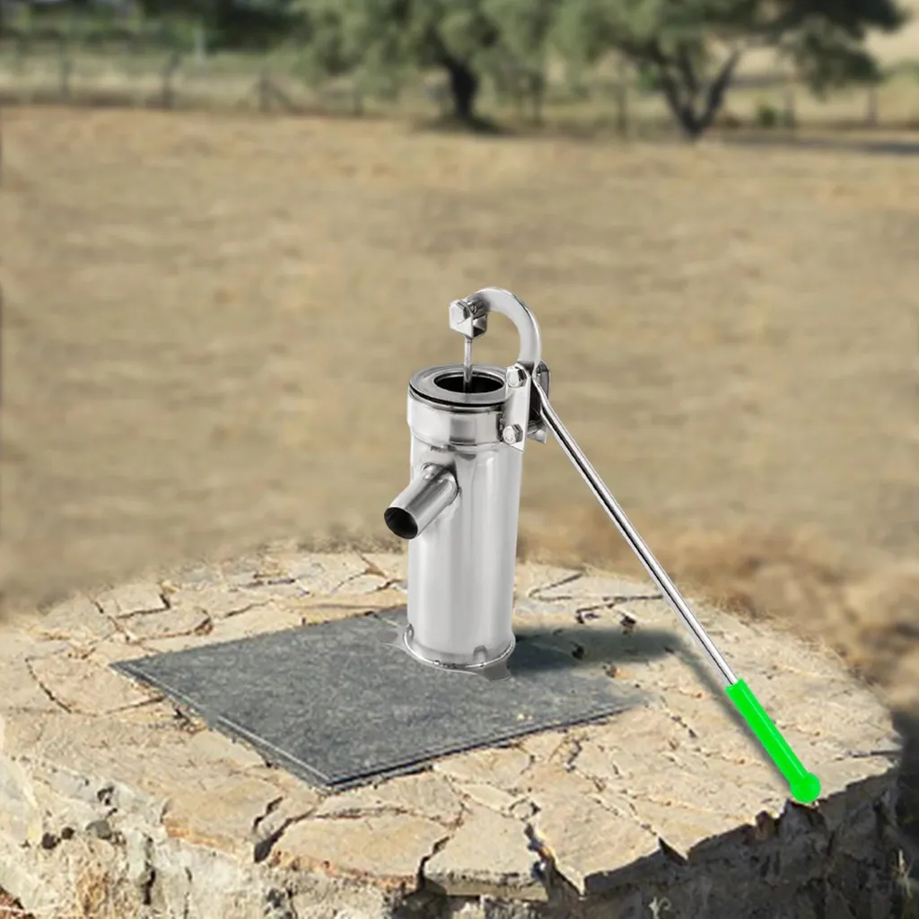 Pompe à eau pour jardin et parc sans électricité Inox aspiration 8 m - 5