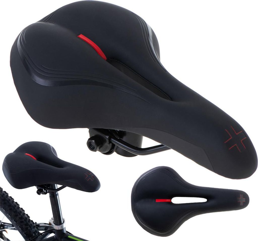 L-BRNO Sella per bici sportiva comoda schiuma elastica Immagine del prodotto 