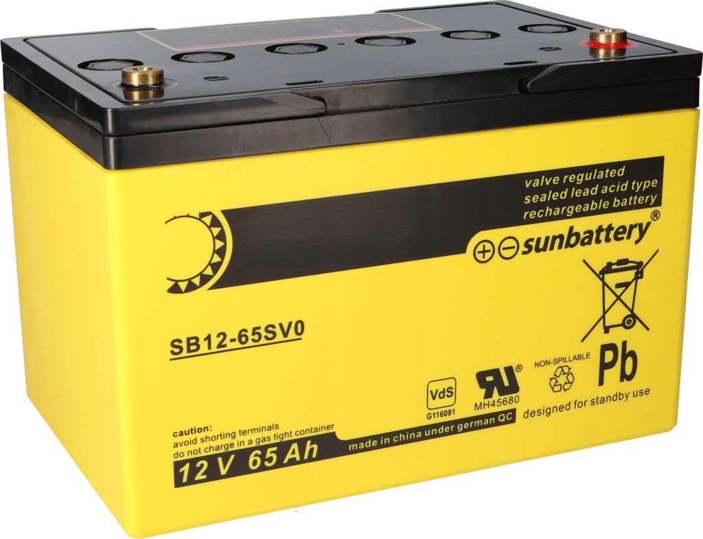 SUN Battery SB12-65SV0 Akumulator AGM 12V 65Ah Zdjęcie produktu 