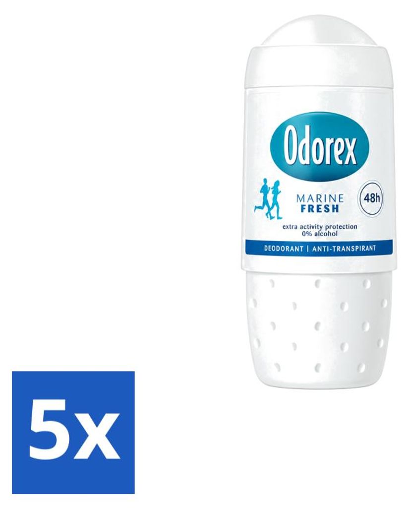 5 x Deodorant Odorex Roller Marine Fris – Bez alkoholu – 50 Obrázok produktu 
